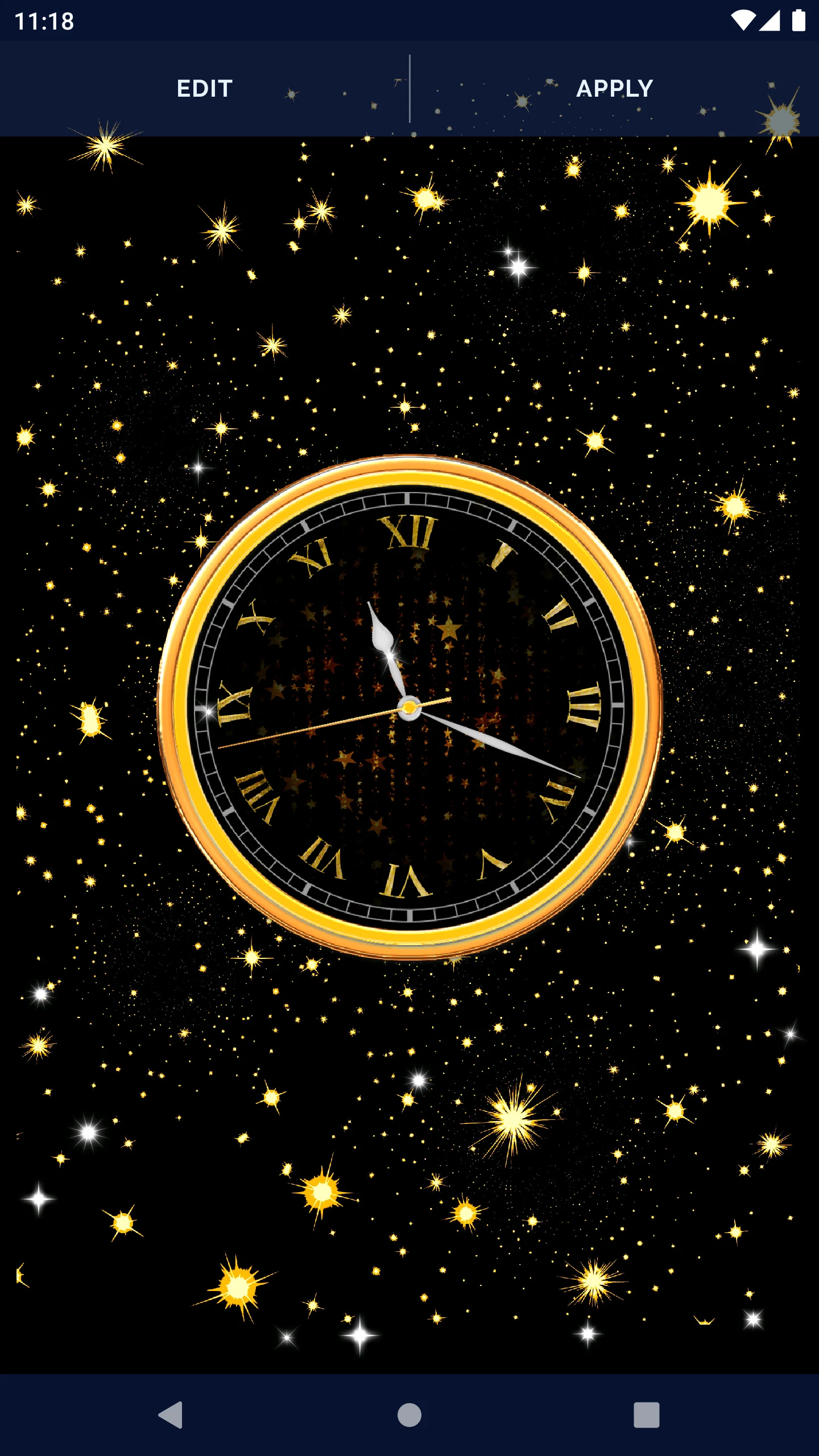 Black Clock Live Wallpaper screenshot