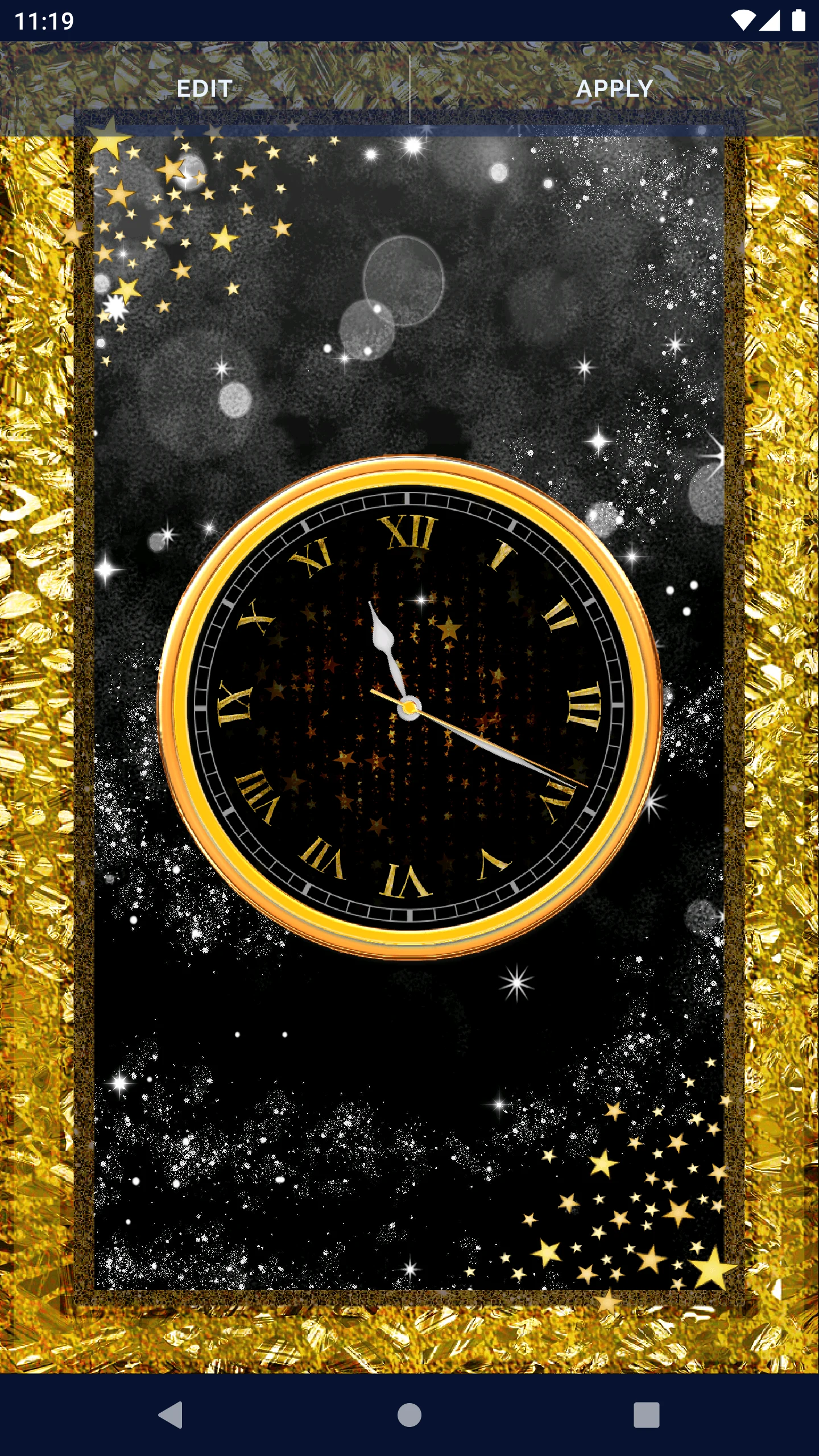 Black Clock Live Wallpaper screenshot