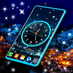 Night Sky Clock Live Wallpaper 아이콘